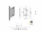 Serratura Patent Mediana Click Lock 2600 Magnetica Bordo Tondo Frontale 18x196 WC Doppio Quadro Interasse 90 Entrata 50 mm. CS Cromo Satinato | SAB - immagine 2